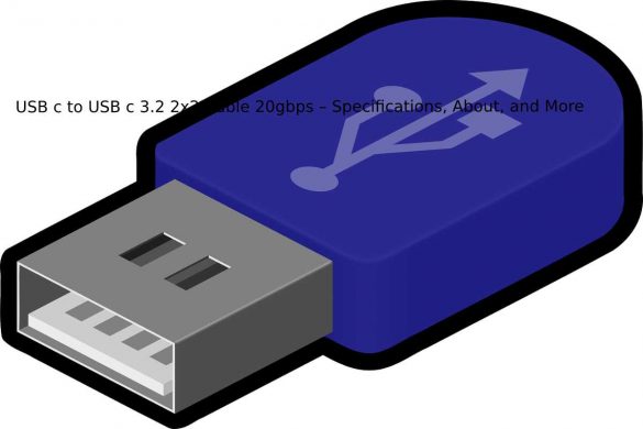 USB c to USB c 3.2 2x2 Cable 20gbps