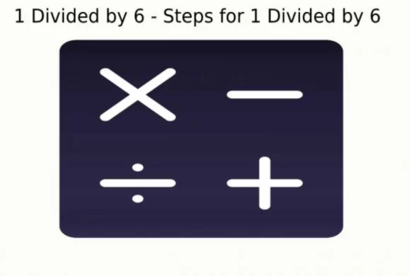 Steps for 1 Divided by 6