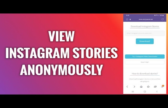 View Stories Anonymously
