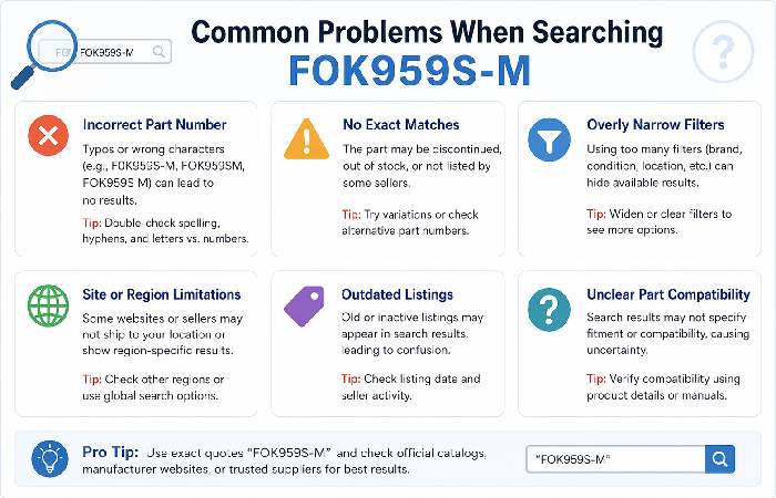 Common Problems When Searching FOK959S-M
