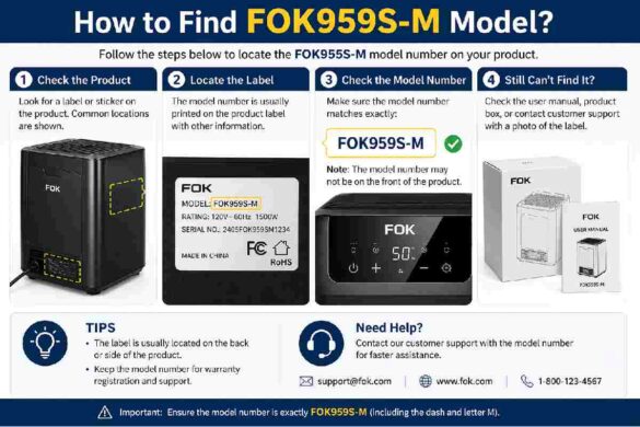 How to Find FOK959S-M Model_